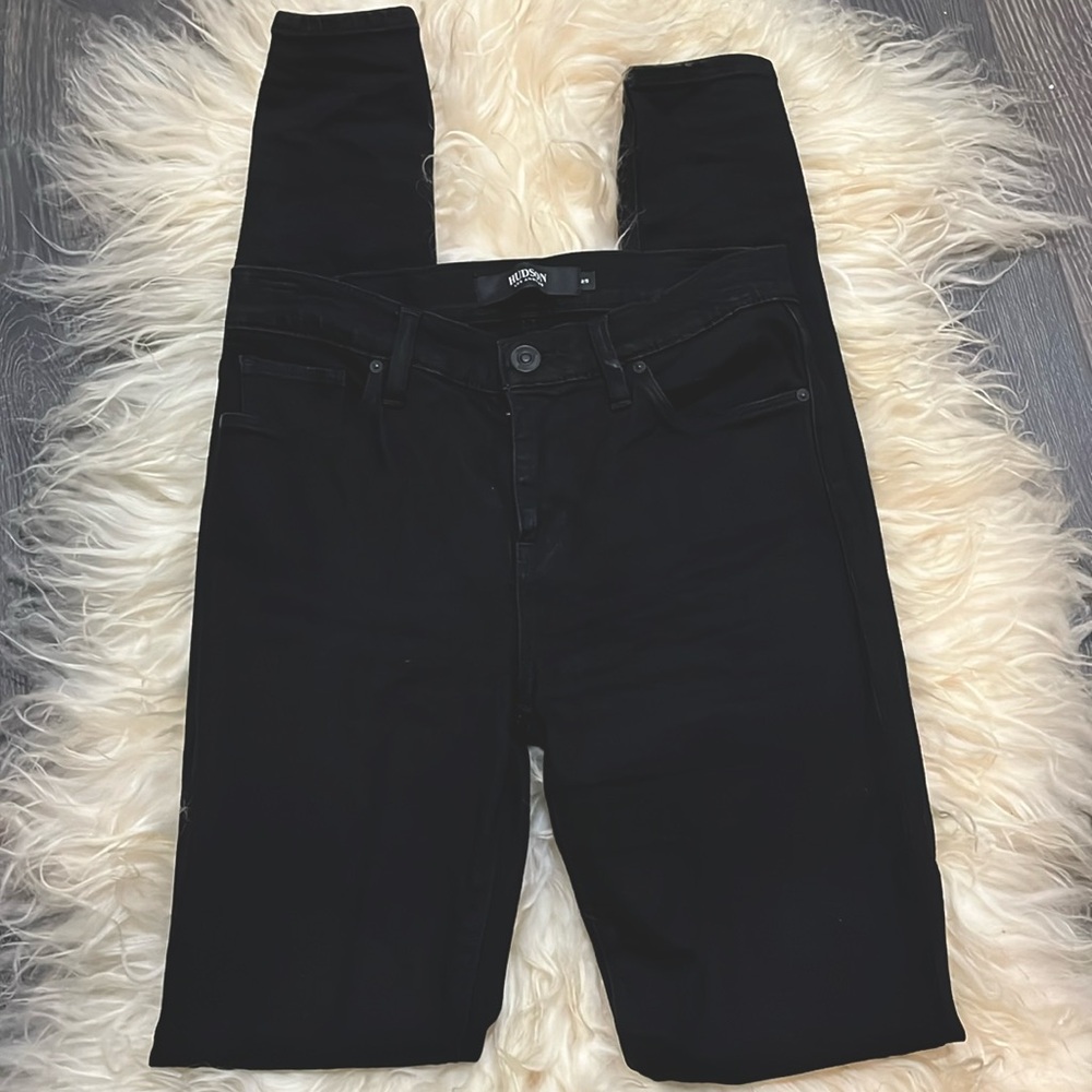 Hudson Skinny Black Jeans Size 25